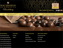 Tablet Screenshot of macadamias.com.au